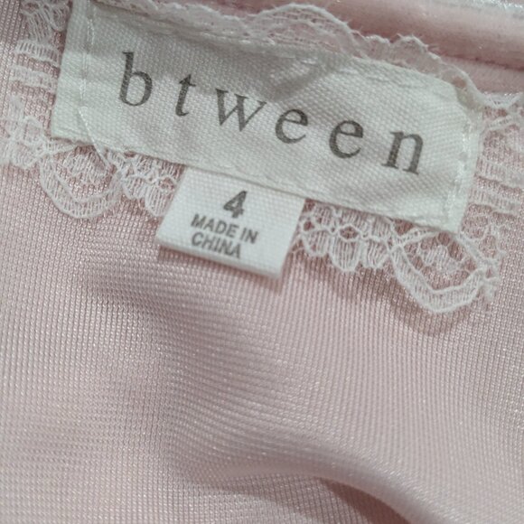 btween Girl's Velour and Tulle Pink Dress Size 4, Red Hearts, Long Sleeve, NWT - Picture 10 of 12